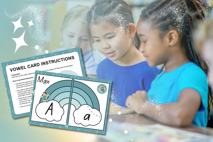 Early Learning Press - free vowel card resource